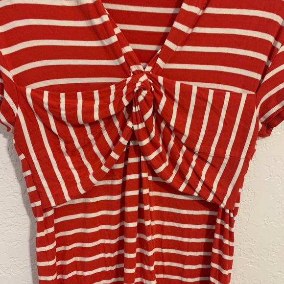 Cable and Gauge Red and White Striped Top - Picture 3 of 3